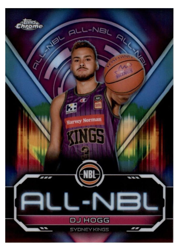 2023-24 Topps Chrome NBL All-NBL Refractors DJ Hogg #NBL-9 card
