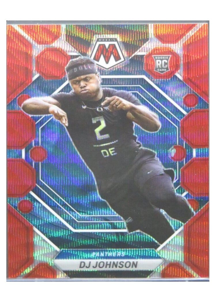 2023 Panini Mosaic Base Set DJ Johnson Red Wave #314 card