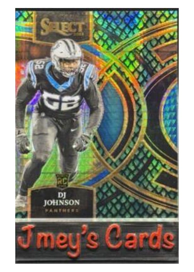 2023 Panini Select Base Set DJ Johnson Dragon Scale Prizm #143 card