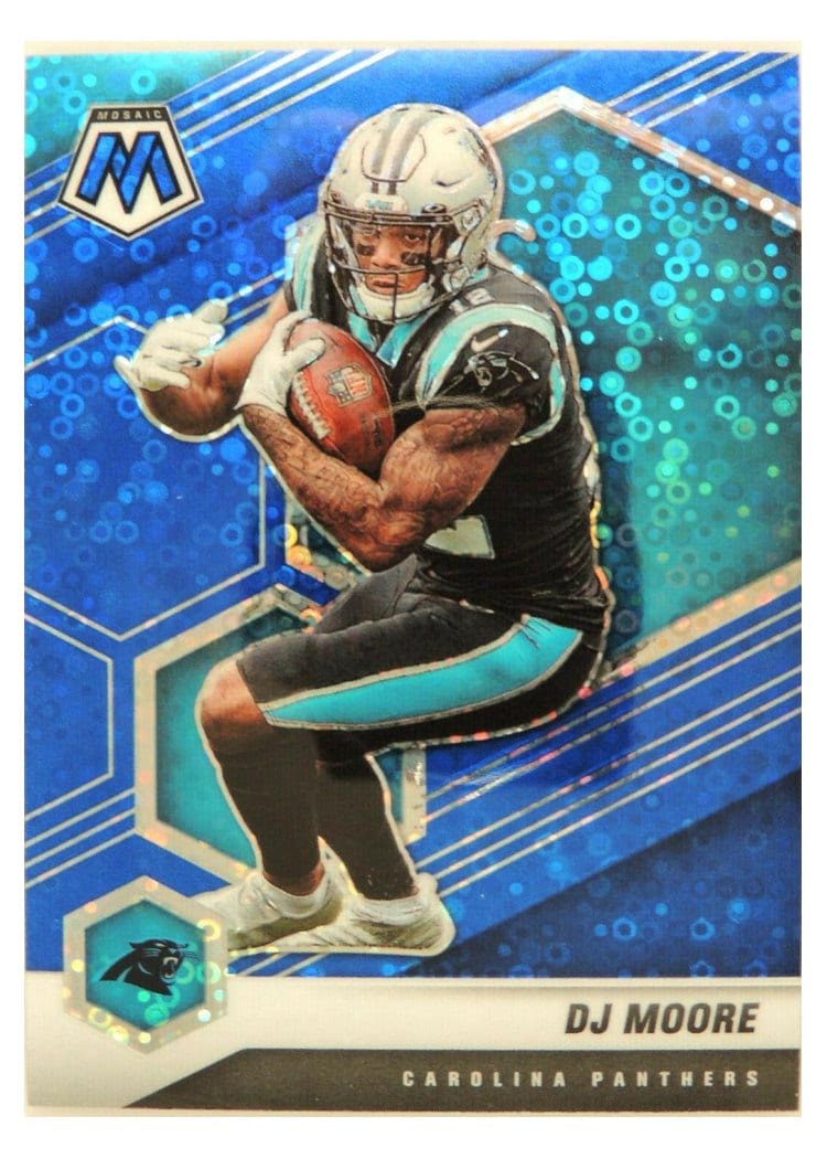 2021 Panini Mosaic Base Set DJ Moore Blue Mosaic #33 card