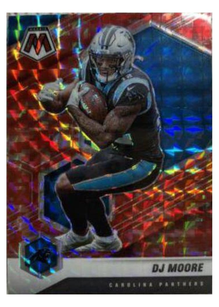 2021 Panini Mosaic Base Set DJ Moore Camo Red Mosaic #33 card