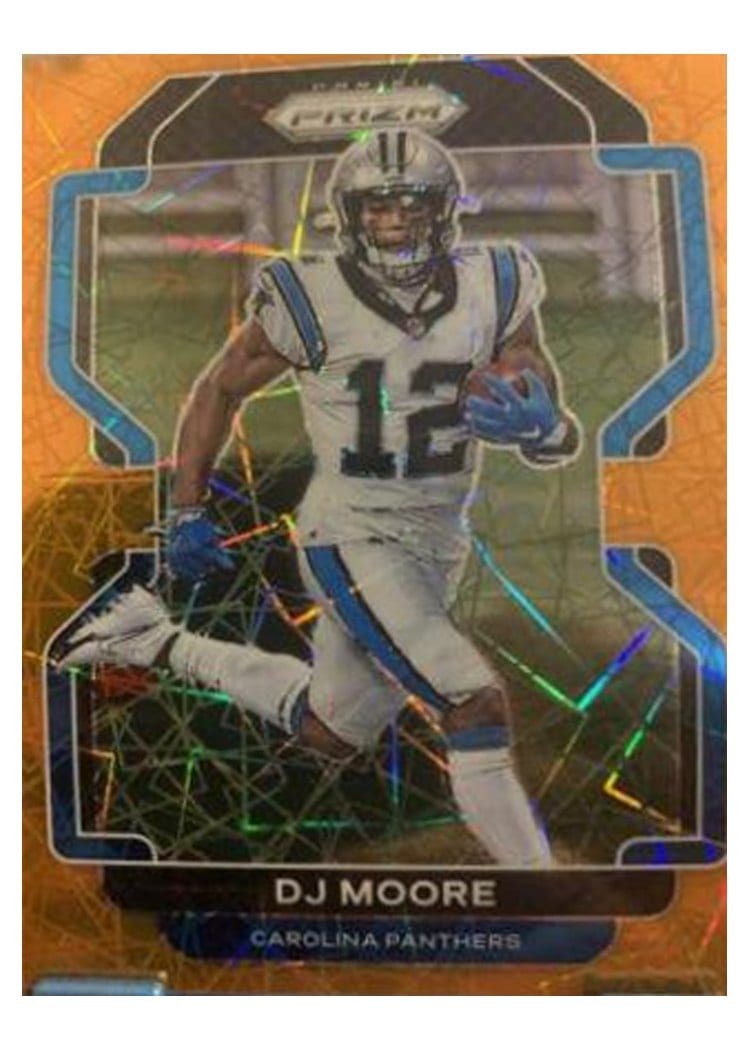 2021 Panini Prizm Base Set DJ Moore Orange Prizm #311 card