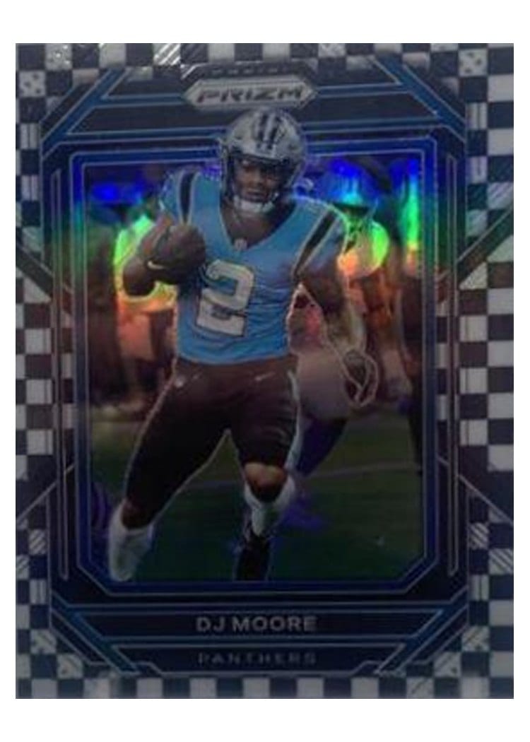 2022 Panini Prizm Base Set DJ Moore Black White Checker #41 card