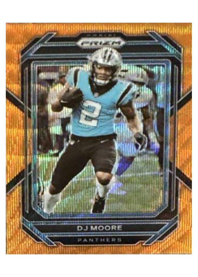 2022 Panini Prizm Base Set DJ Moore Orange Wave #41 card