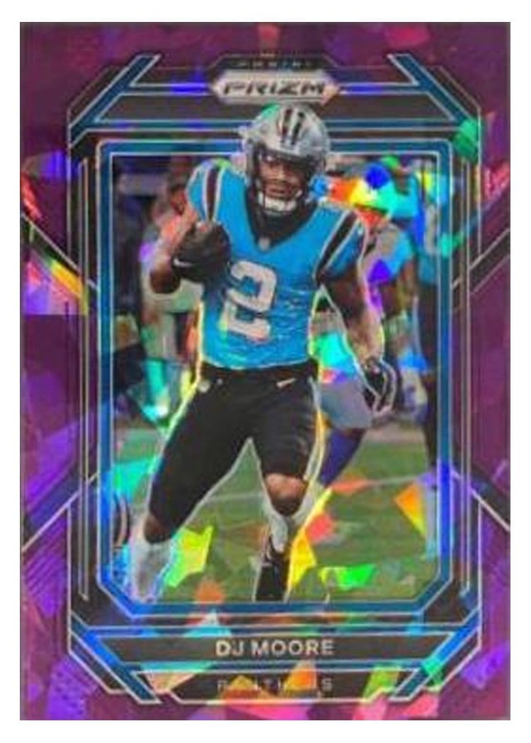 2022 Panini Prizm Base Set DJ Moore Purple Ice #41 card