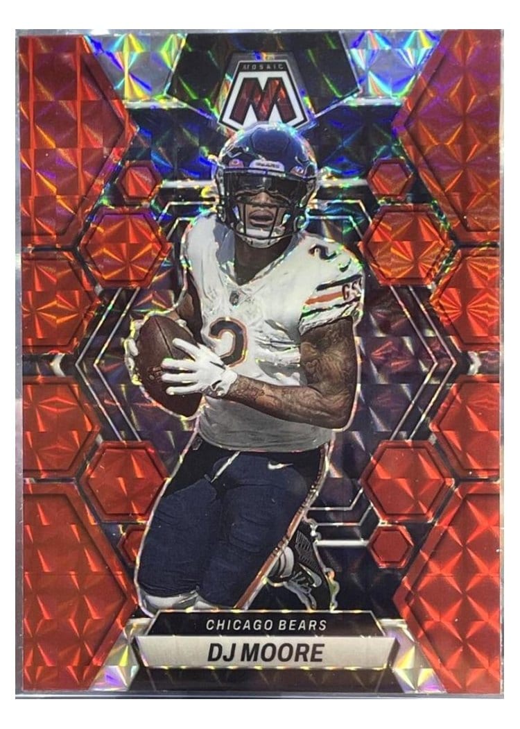 2023 Panini Mosaic Base Set DJ Moore Red #34 card