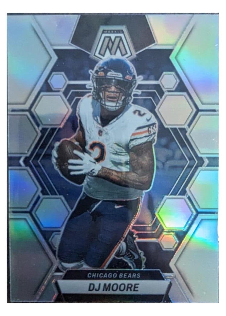 2023 Panini Mosaic Base Set DJ Moore Silver #34 card
