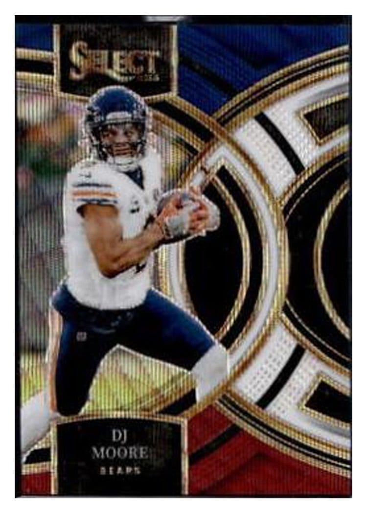 2023 Panini Select Base Set DJ Moore Tri-Color Prizm #159 card