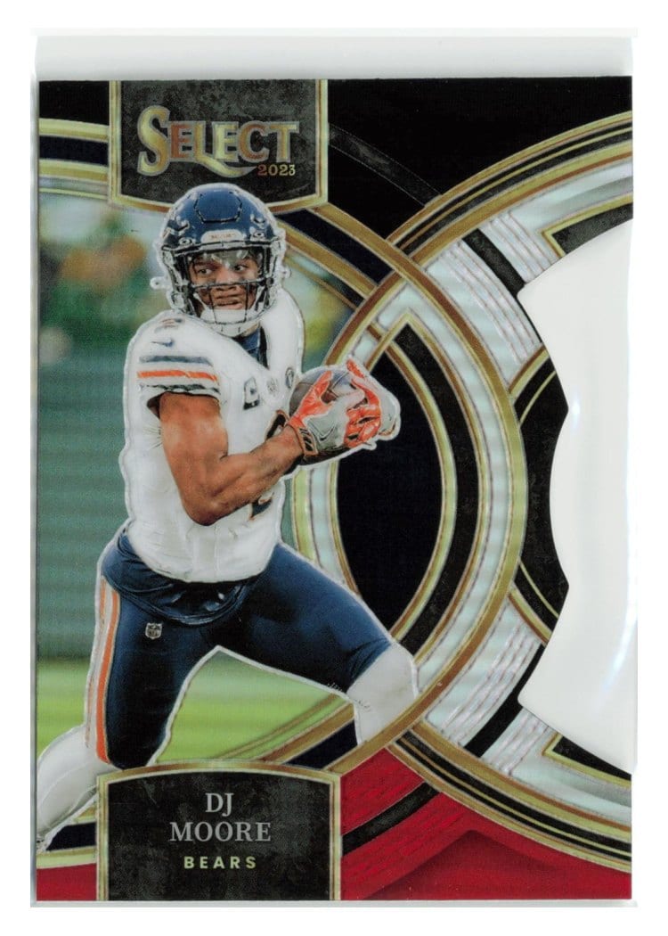 2023 Panini Select Base Set DJ Moore Black Prizm #159 card