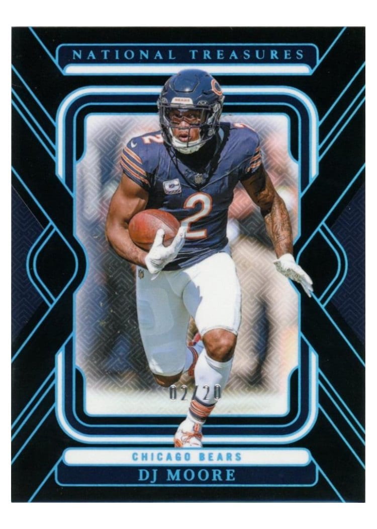 2024 Panini National Treasures Base Set DJ Moore #16 card