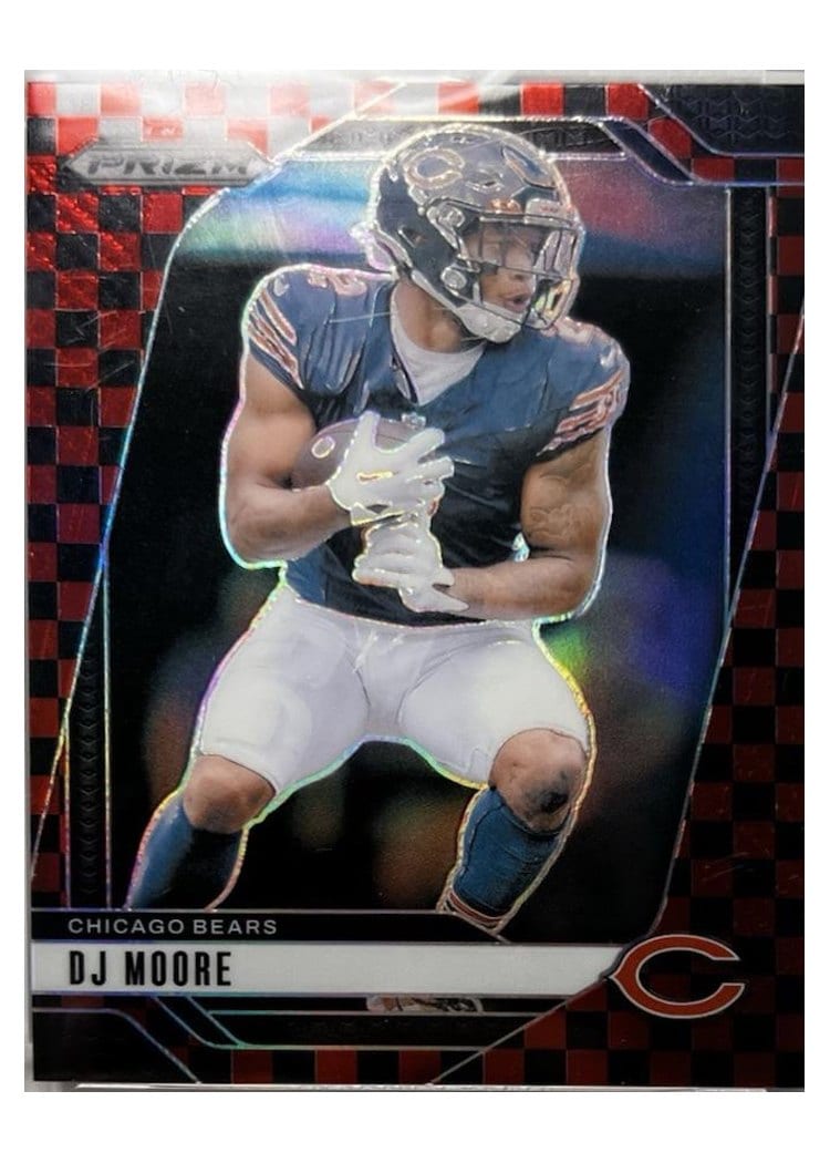 2024 Panini Prizm Base Set DJ Moore Black Red Checker #48 card
