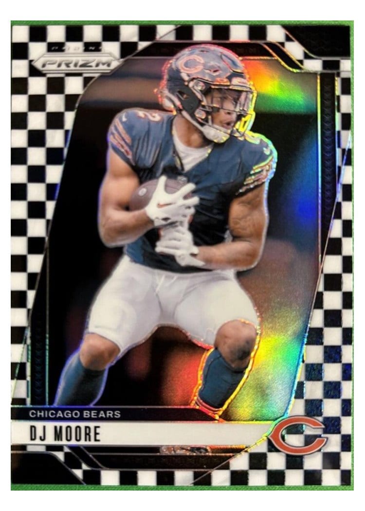 2024 Panini Prizm Base Set DJ Moore Black White Checker #48 card