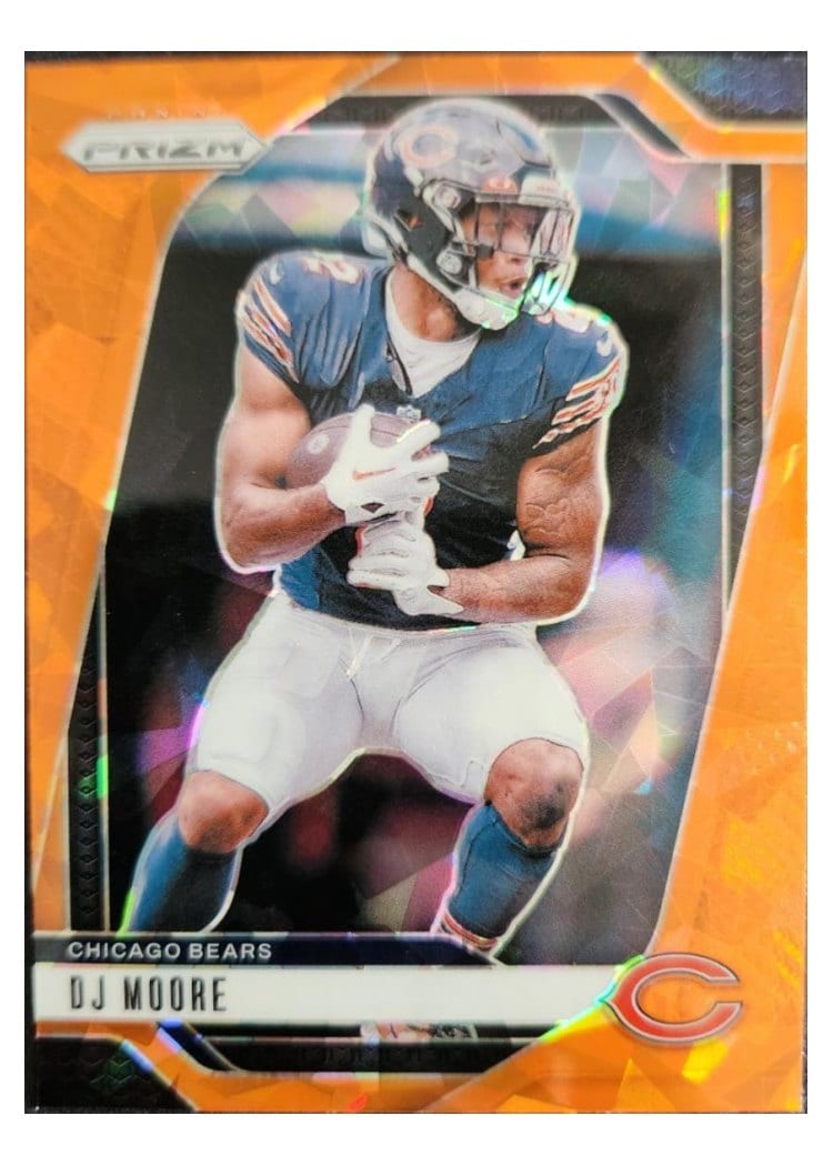 2024 Panini Prizm Base Set DJ Moore Orange Ice #48 card