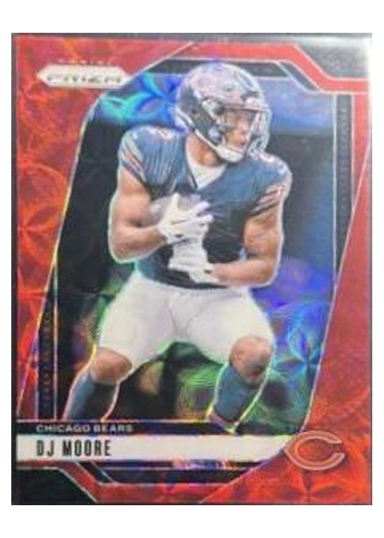 2024 Panini Prizm Base Set DJ Moore Choice Red #48 card