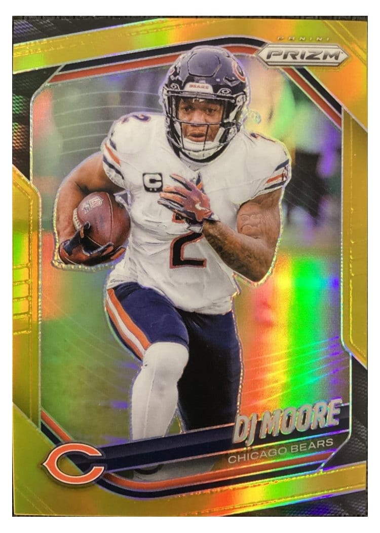 2025 Panini Prizm Base Set DJ Moore Gold #92 card