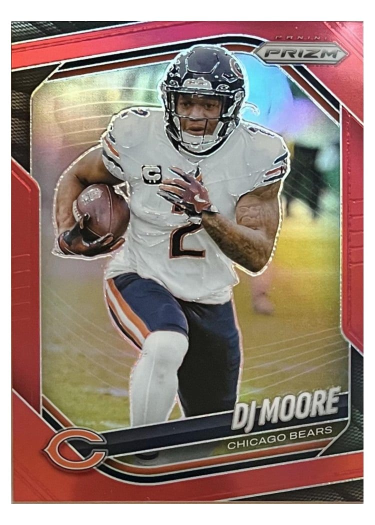 2025 Panini Prizm Base Set DJ Moore Red #92 card