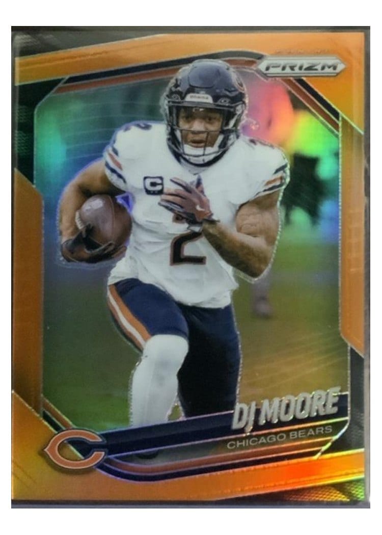 2025 Panini Prizm Base Set DJ Moore Orange #92 card