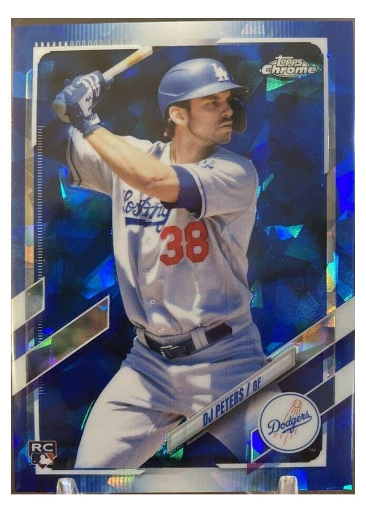 2021 Topps Chrome Update Sapphire Edition Base Set DJ Peters #US11 card