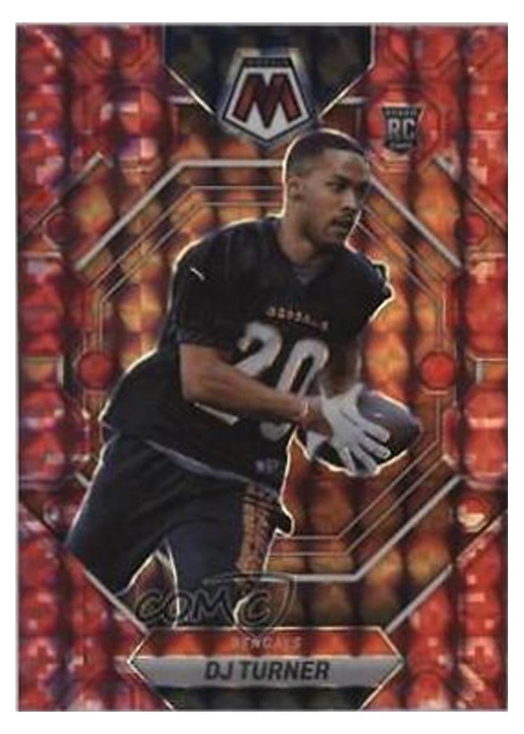 2023 Panini Mosaic Base Set DJ Turner Camo Red #315 card
