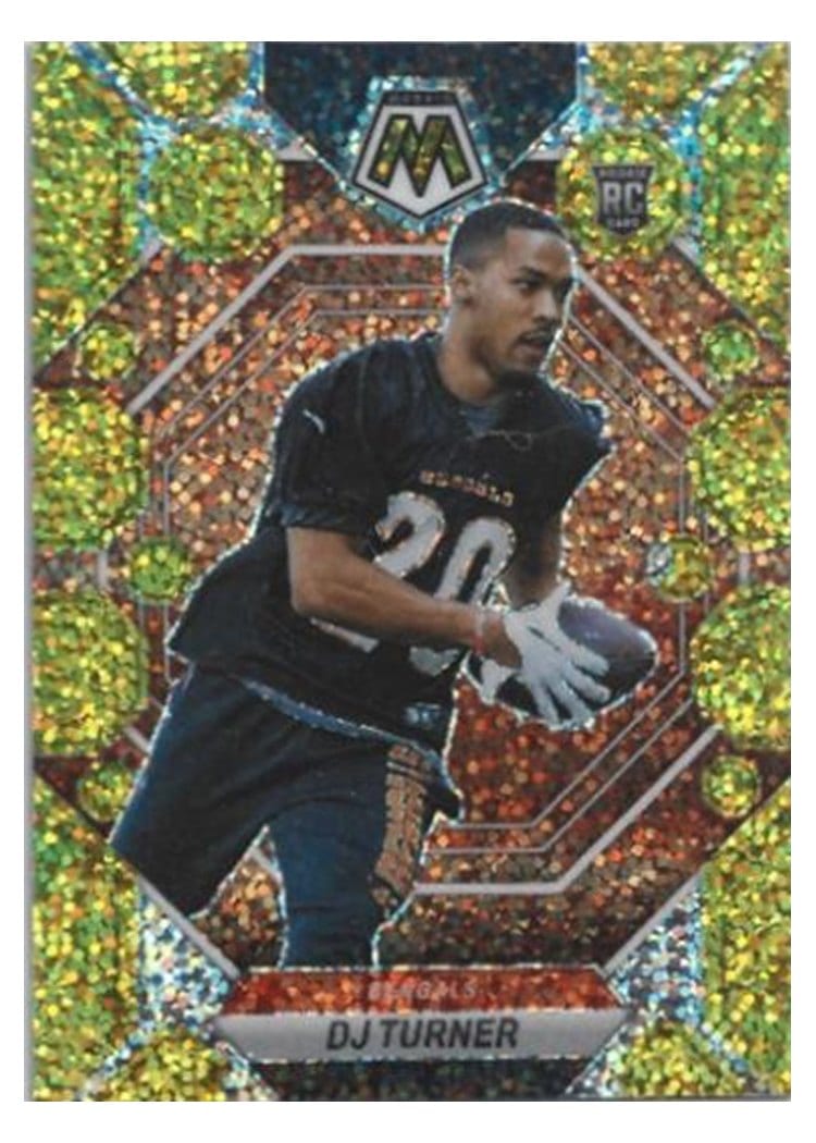 2023 Panini Mosaic Base Set DJ Turner Gold Sparkle #315