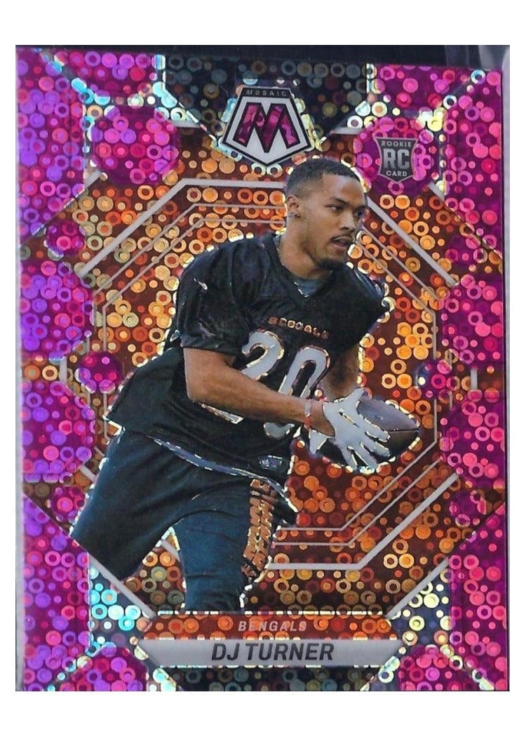 2023 Panini Mosaic Base Set DJ Turner No Huddle Pink #315 card