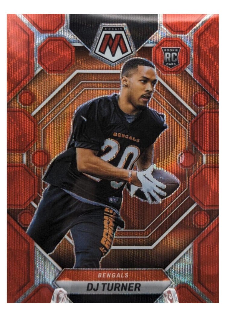 2023 Panini Mosaic Base Set DJ Turner Red Wave #315 card