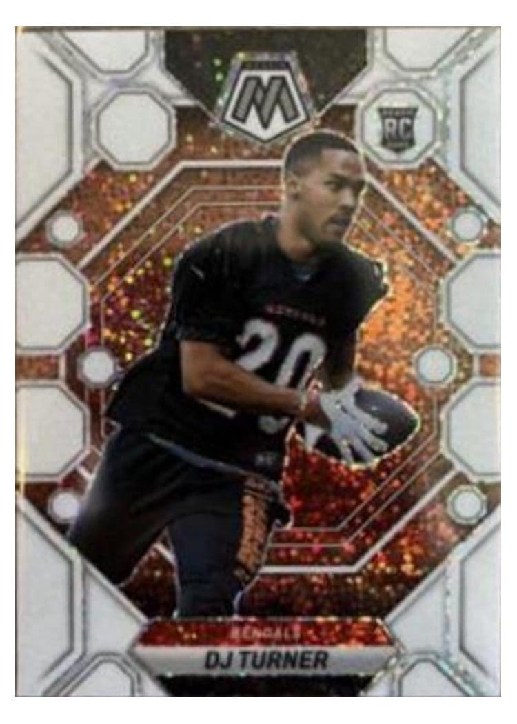 2023 Panini Mosaic Base Set DJ Turner White Sparkle #315