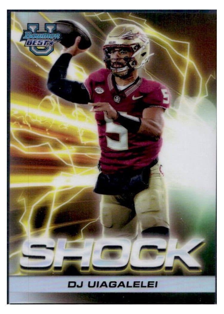 2024 Bowman University Best Shock & Awe Set DJ Uiagalelei #SA-14 card