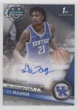 2023-24 Bowman University Chrome Bowman Chrome Prospects Autographs DJ Wagner #BCPA-DW card