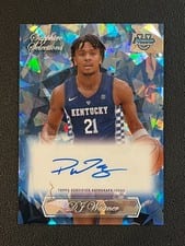 2023-24 Bowman University Chrome Sapphire Sapphire Selections Autographs DJ Wagner #SA-DW card