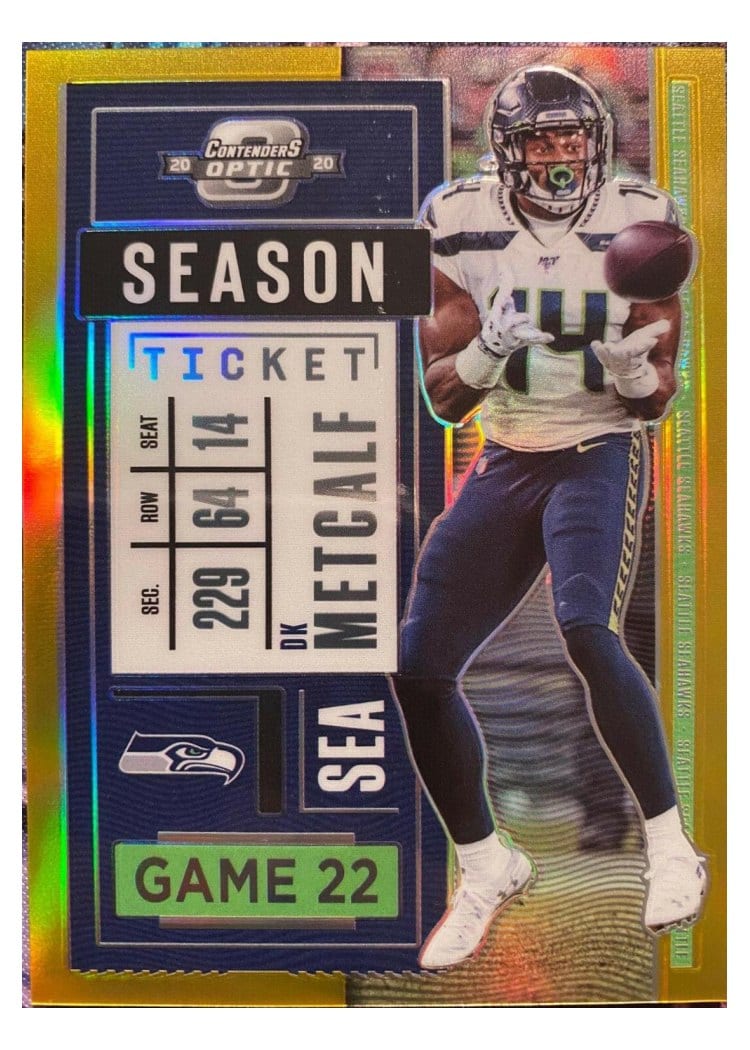 2020 Panini Contenders Optic Base Set DK Metcalf #53 card