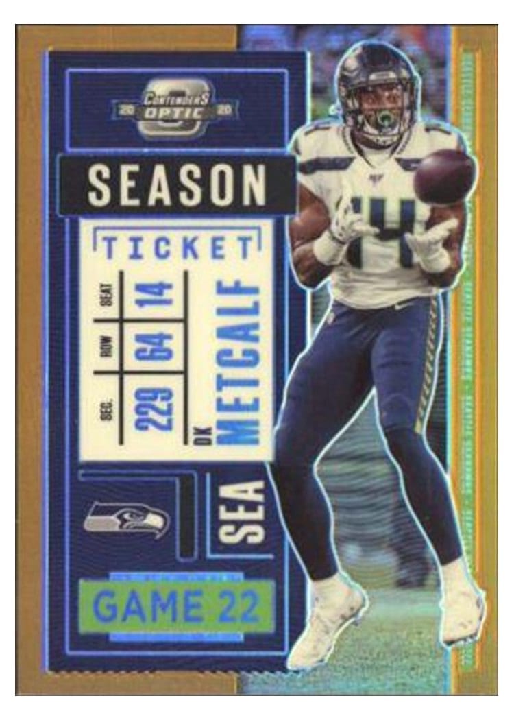 2020 Panini Contenders Optic Base Set DK Metcalf #53 card