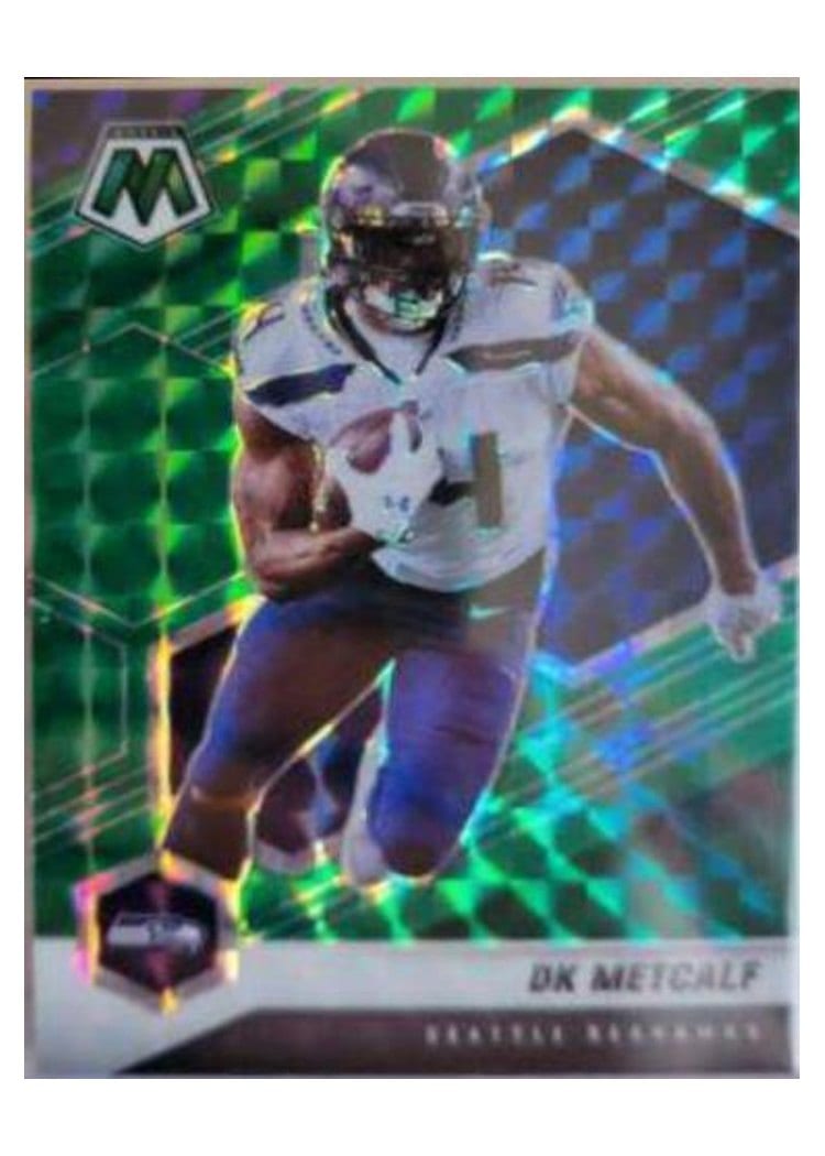 2021 Panini Mosaic Base Set DK Metcalf Green Mosaic #182 card