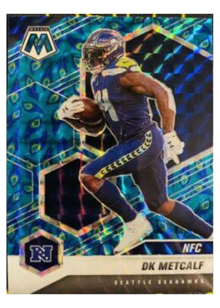 2021 Panini Mosaic Base Set DK Metcalf Choice Peacock Mosaic #217 card