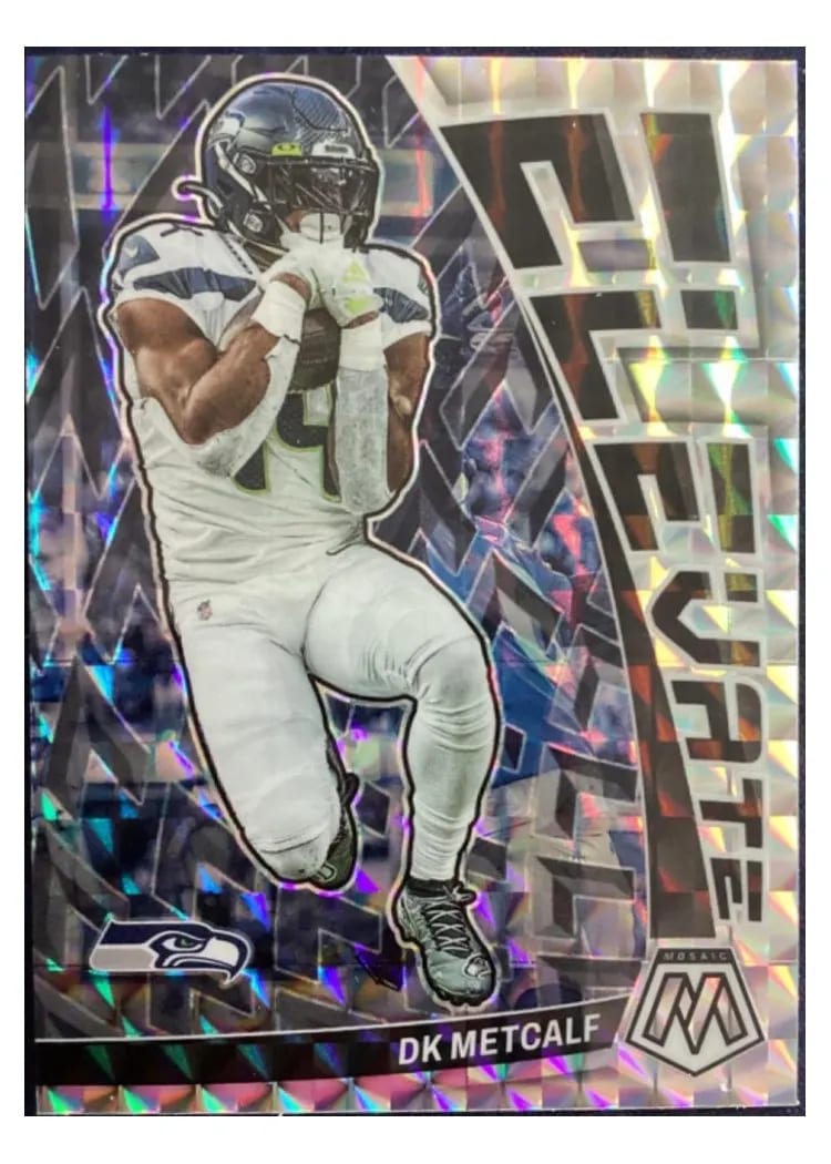 2023 Panini Mosaic Elevate DK Metcalf Mosaic #E-DKM card