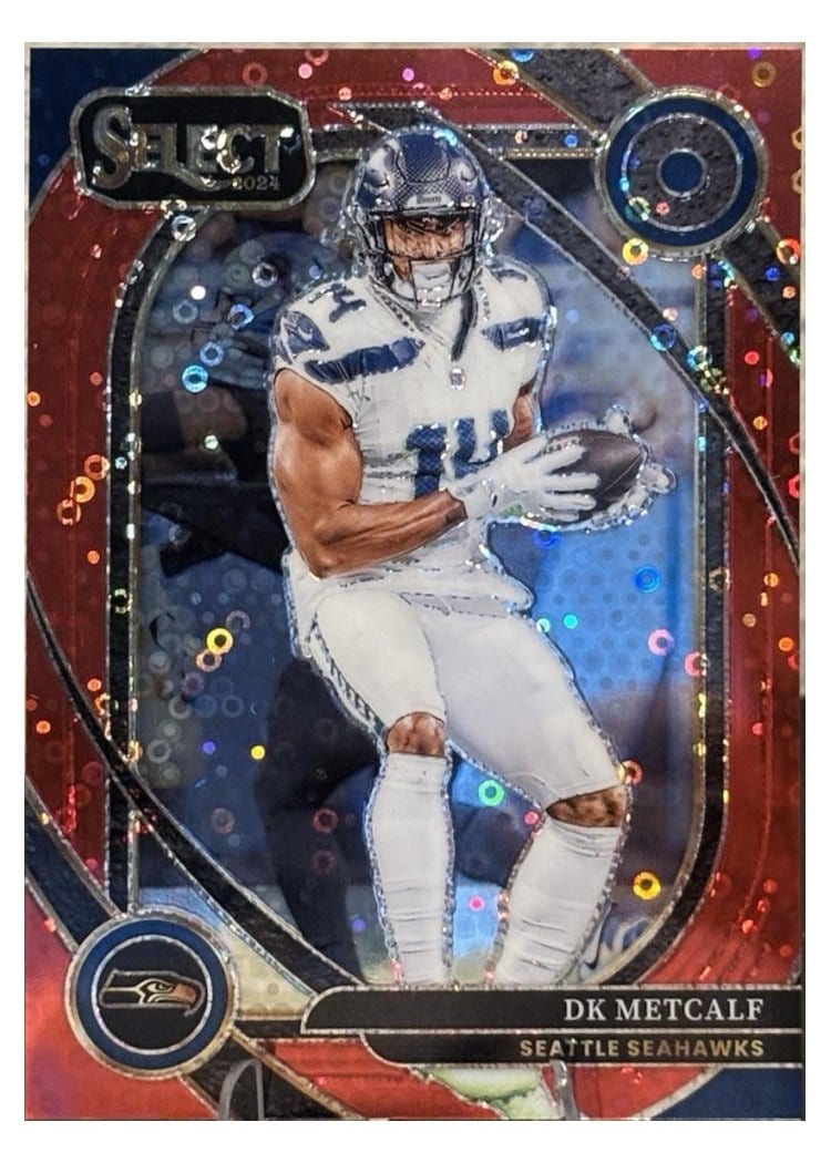 2024 Panini Select Base Set DK Metcalf Red Disco Prizm #251 card
