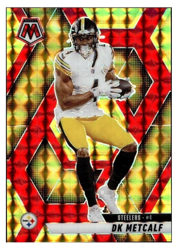 2025 Panini Mosaic Base Set DK Metcalf Choice Red #33 card