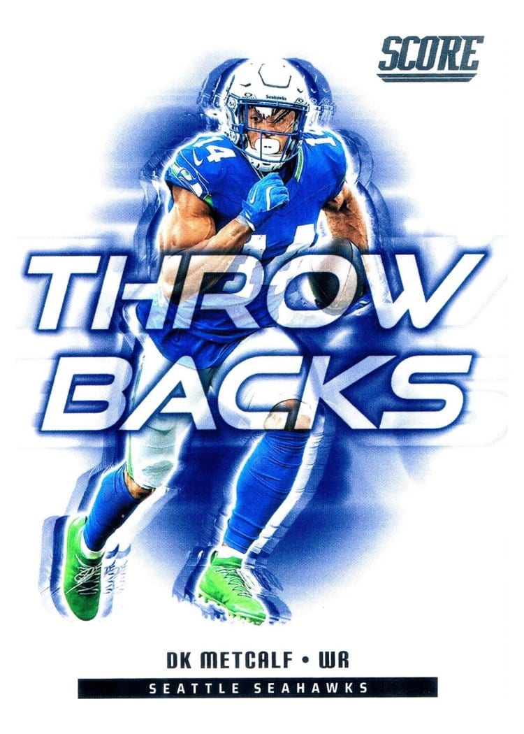 2025 Score Throwbacks DK Metcalf #15 card