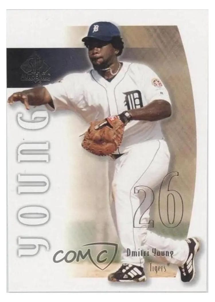 2002 SP Authentic Dmitri Young #28 card