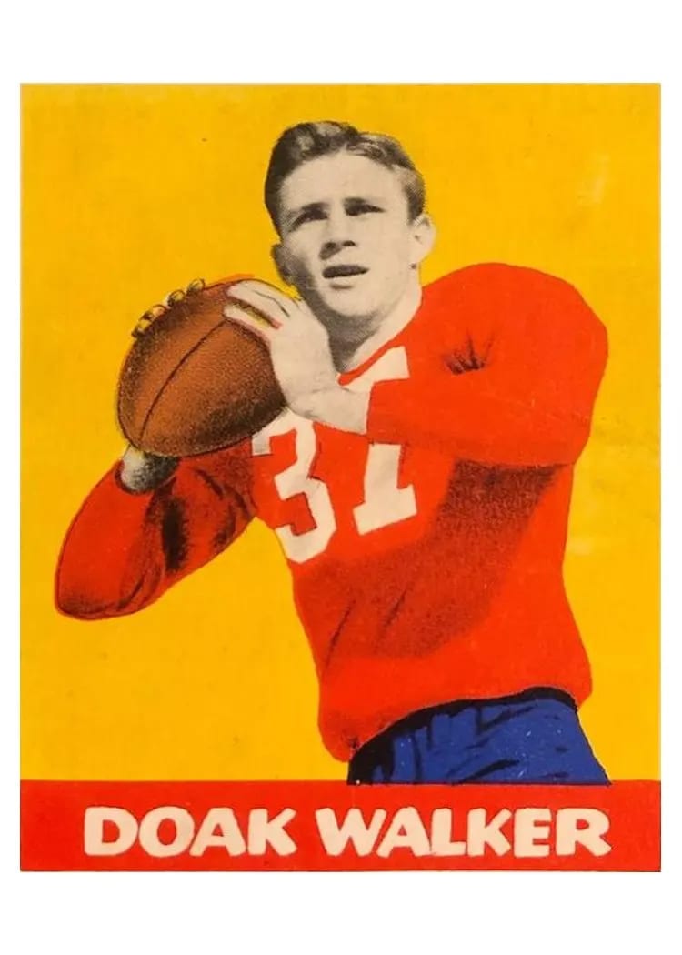 1948 Leaf Doak Walker #4 card