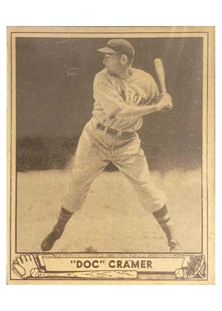 1940 Play Ball Doc Cramer #29 card