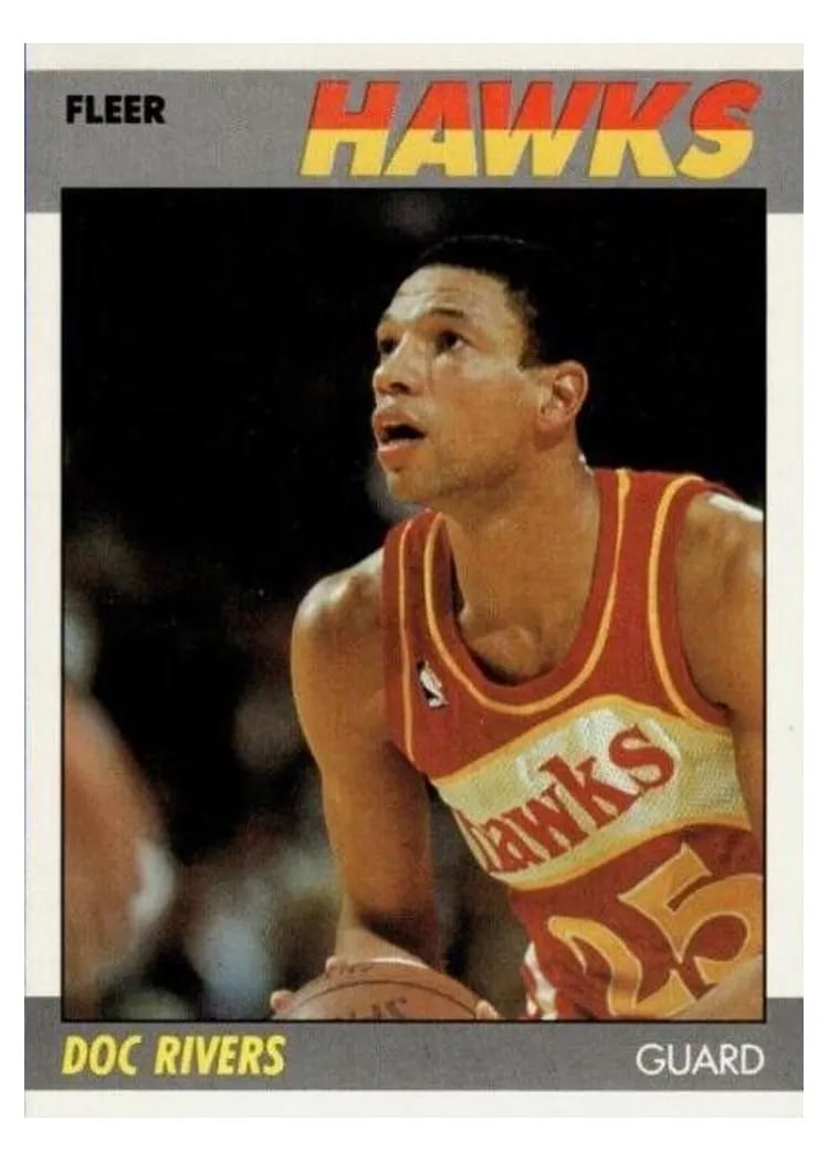1987 Fleer Doc Rivers #92 card