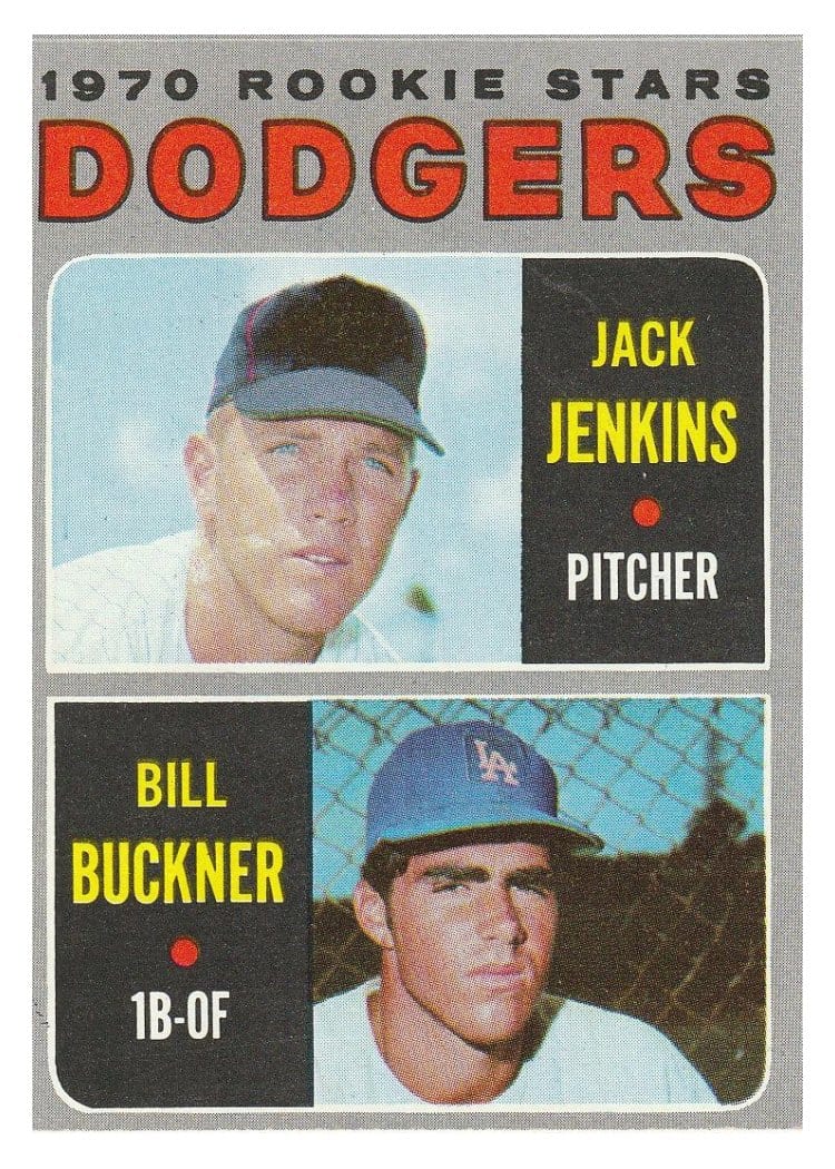1970 Topps Dodgers 1970 Rookie Stars: Jack Jenkins / Bill Buckner #286 card