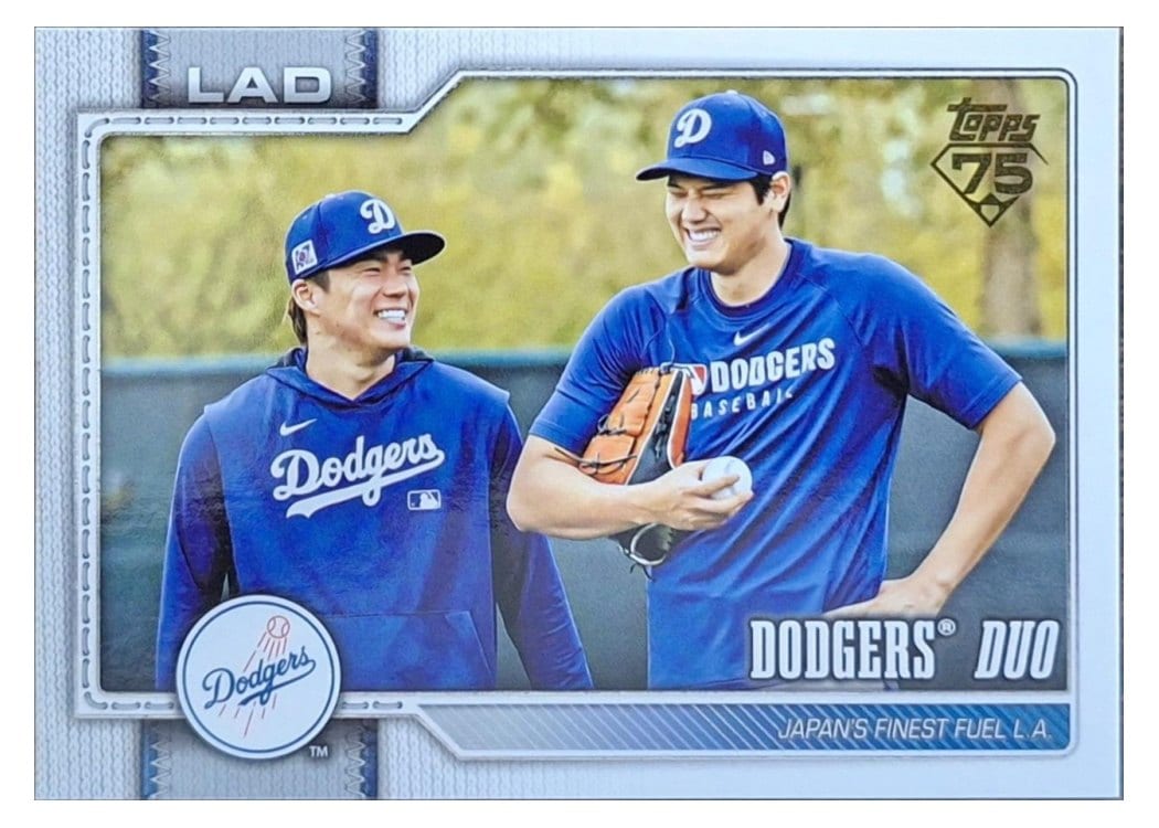 2026 Topps Dodgers Duo Golden Mirror Variation #265 card