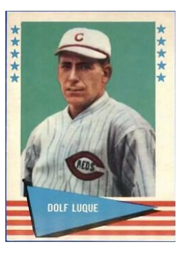 1961 Fleer Dolf Luque #56 card