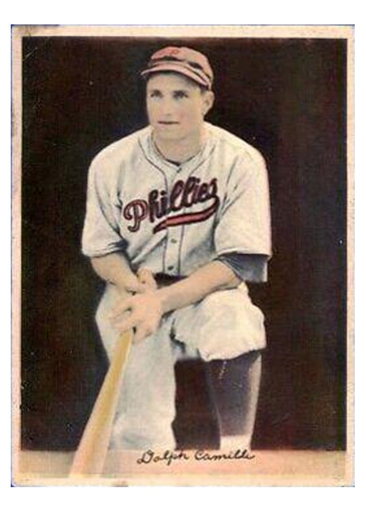1936 R312 Dolph Camilli card