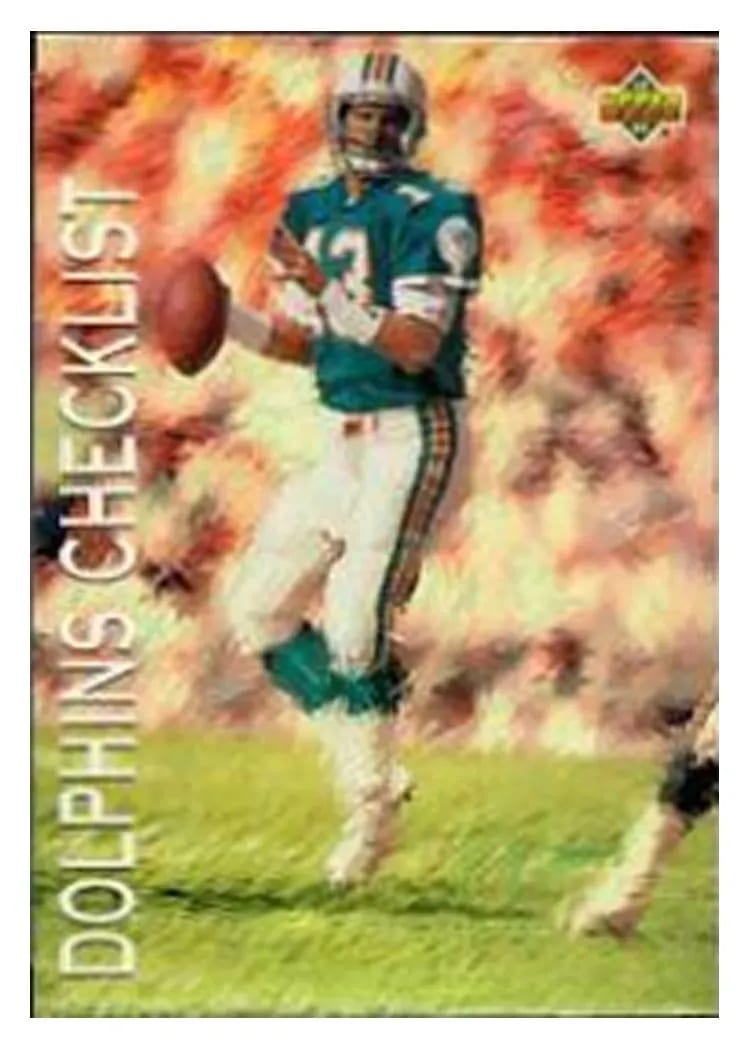 1993 Upper Deck Dolphins Checklist #74 card