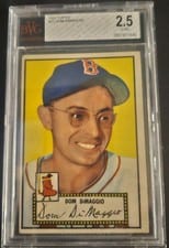 1952 Topps Dom DiMaggio #22 card