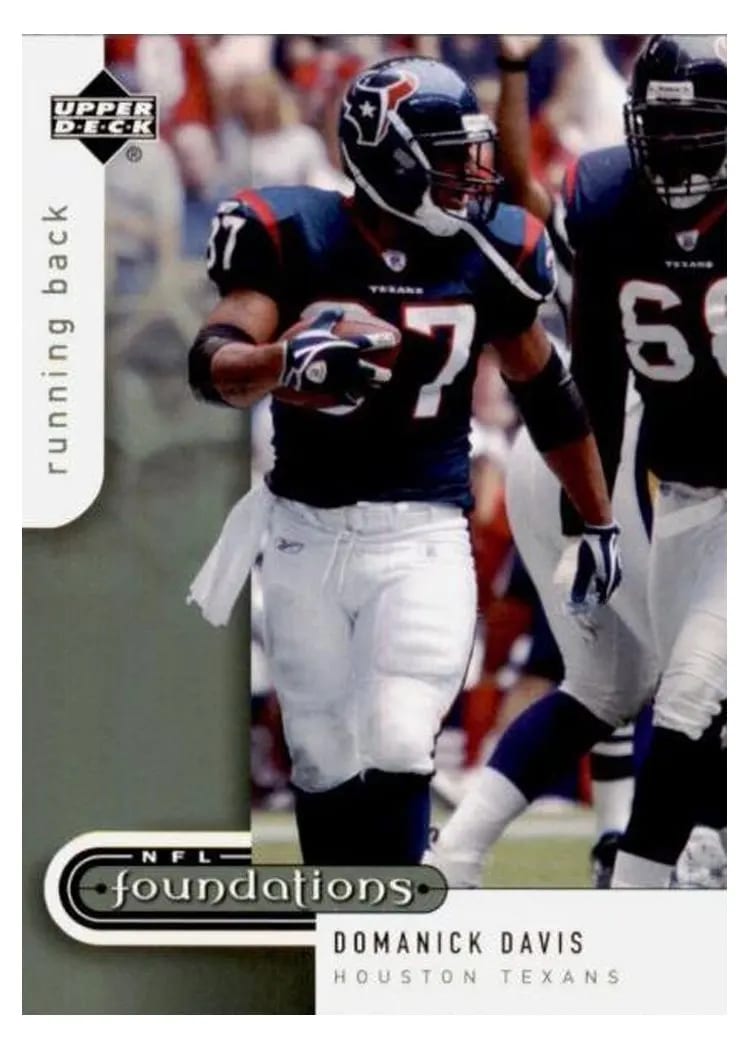 2005 Upper Deck Foundations Domanick Davis #38 card