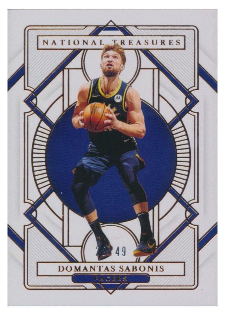 2020-21 Panini National Treasures Base Set Domantas Sabonis #93 card